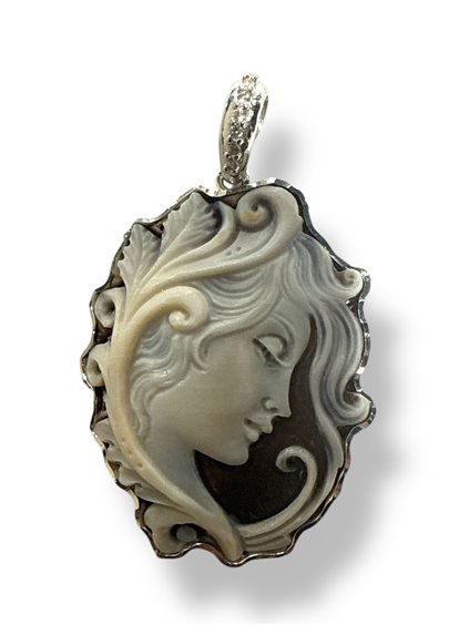 Anhänger Mandile 1922 Dame Cammei  in Silber Conchiglia 2KK55301 - 2KK55301